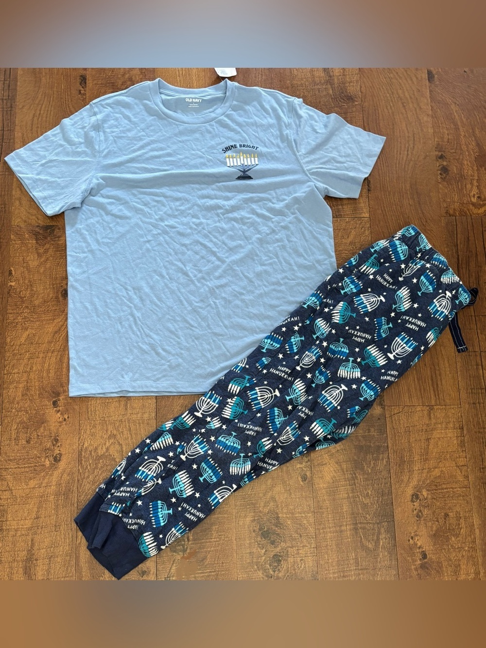 Old navy Hanukkah pajamas set woman NWT & GUC Sz large - Picture 2 of 12